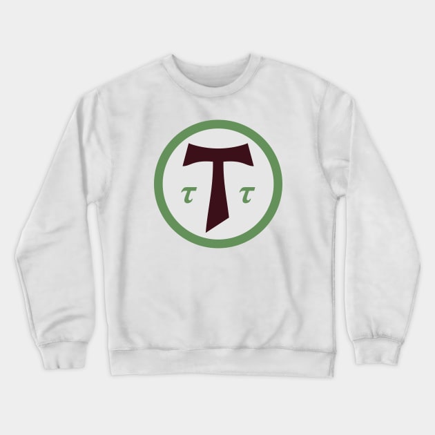 Cross of Tau Symbol Crewneck Sweatshirt by marieltoigo